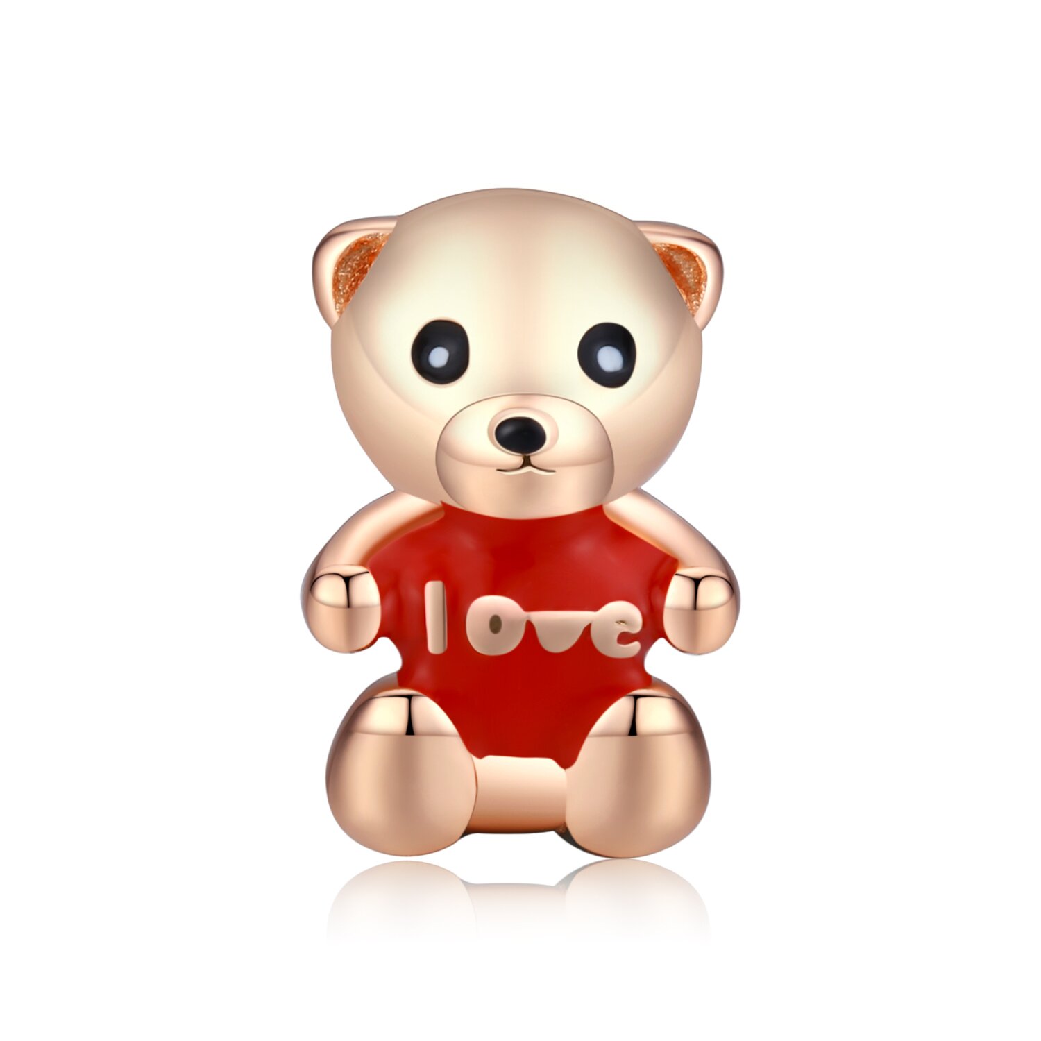 Talisman din argint golden teddy