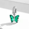 Talisman din argint Green Crystals Butterfly picture - 4