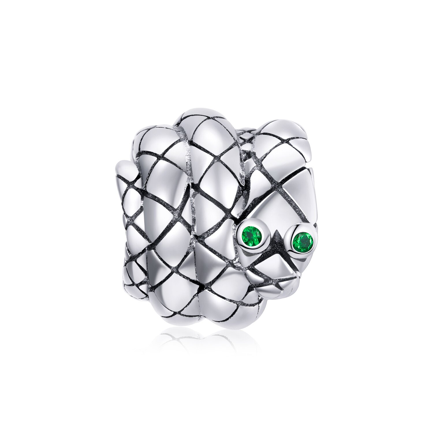 Talisman din argint green snake
