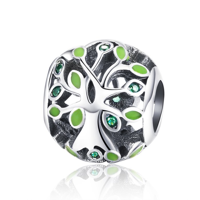 Talisman din argint green trees