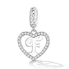 Talisman din argint Heart Letter F picture - 1