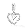 Talisman din argint Heart Letter Z picture - 1