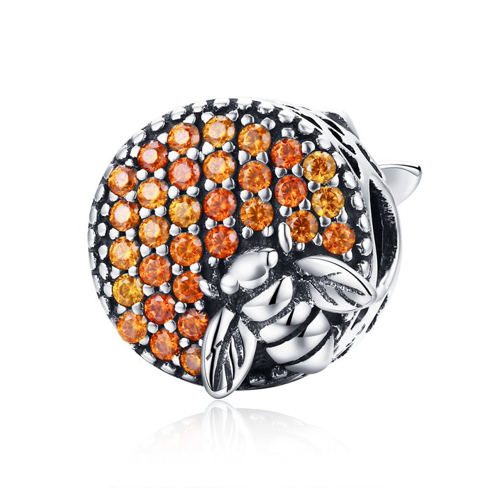 Talisman din argint honeycomb