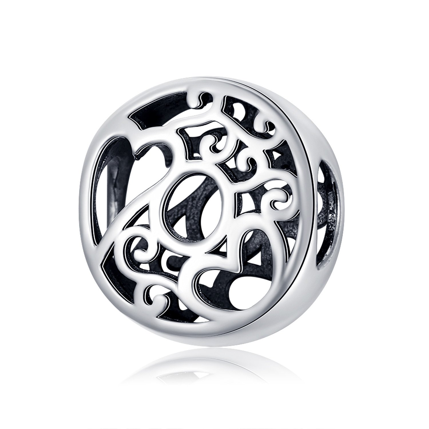 Talisman din argint in love with letter o