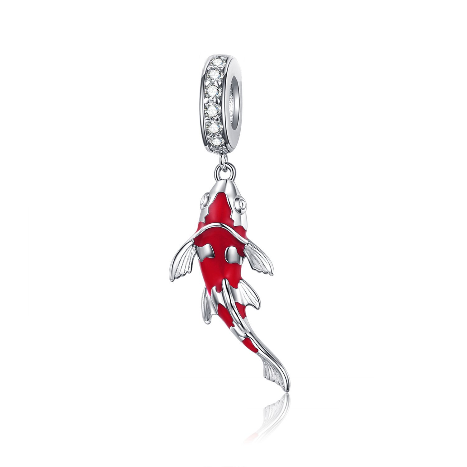 Talisman din argint koi fish
