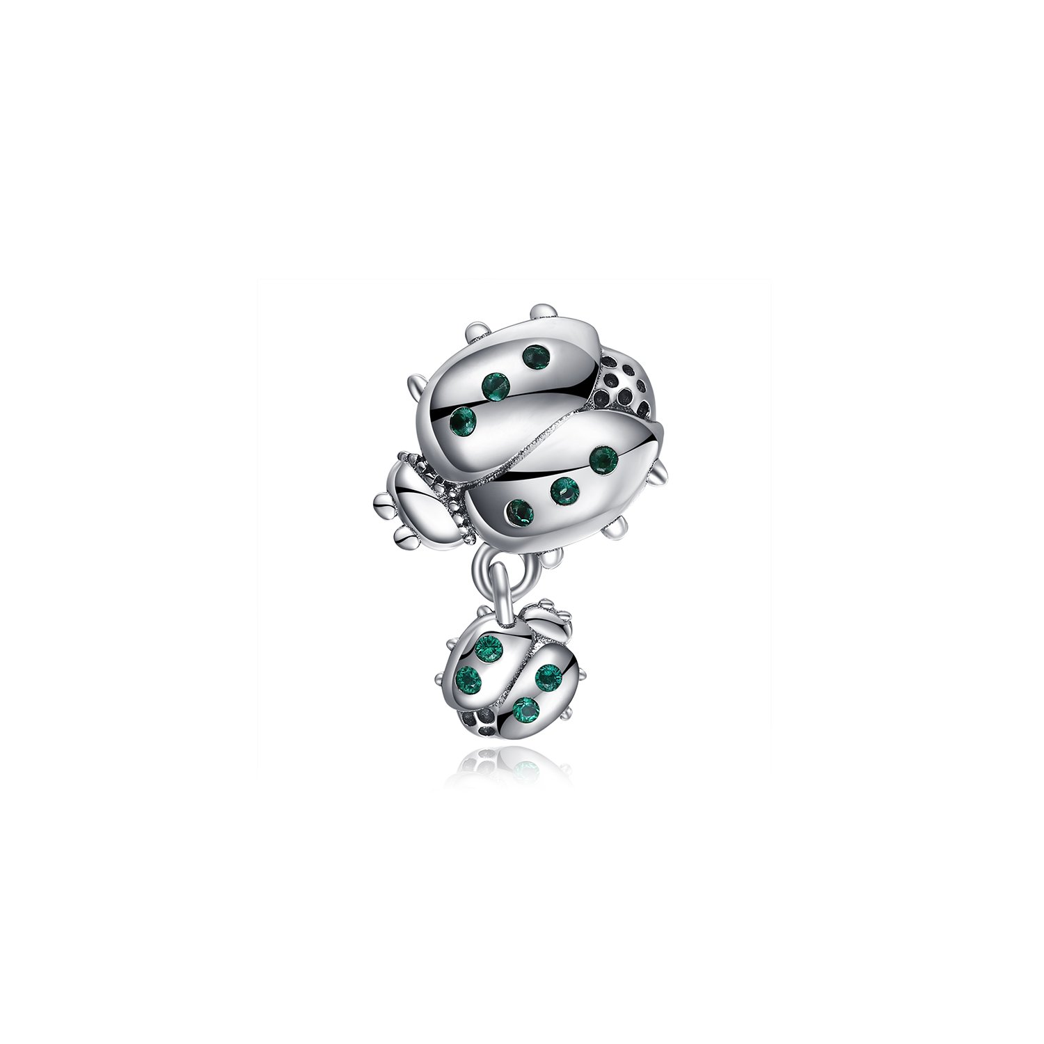 Talisman din argint ladybug and baby
