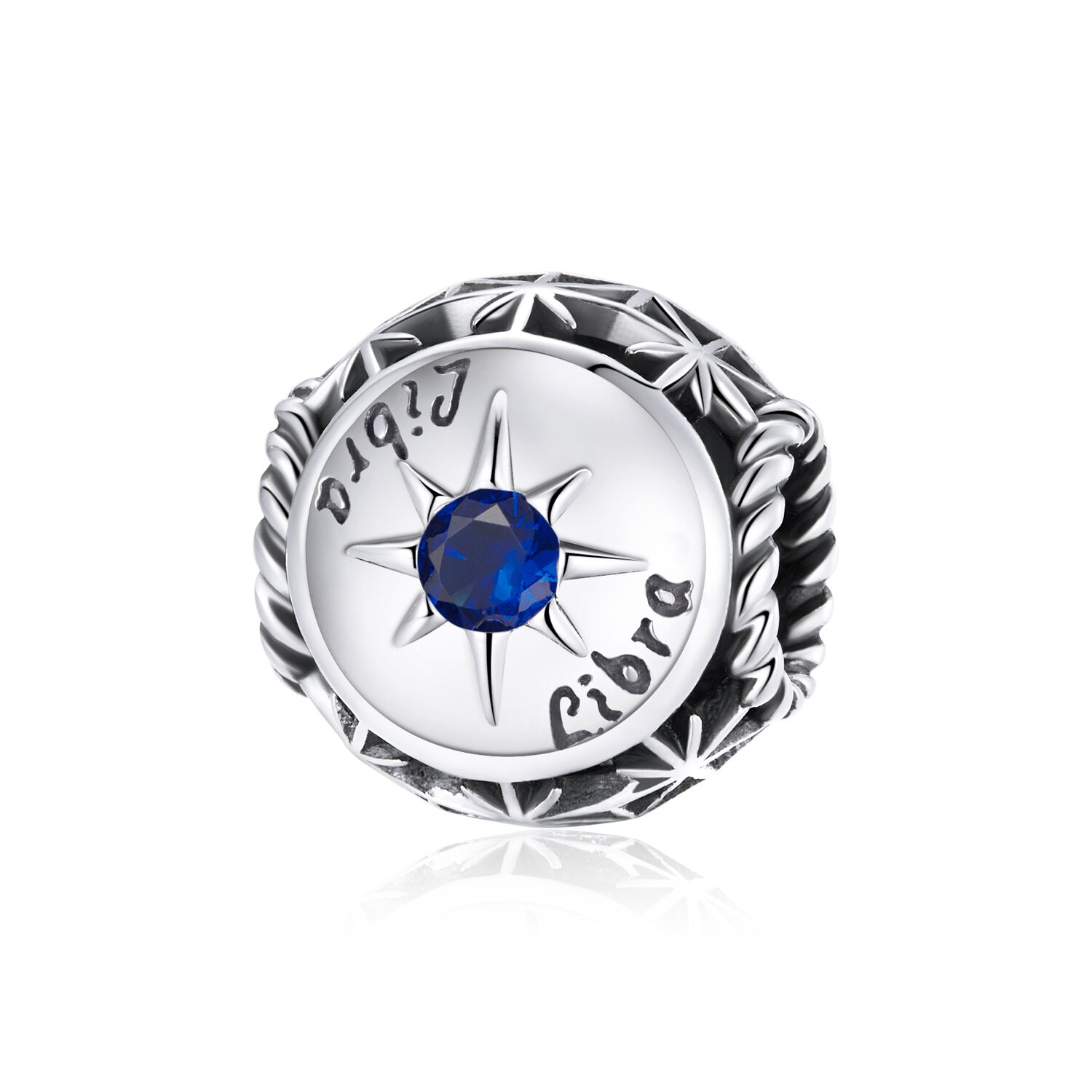 Talisman din argint libra zodiac sun