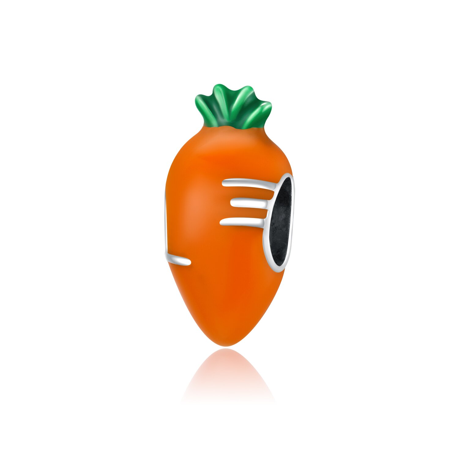 Talisman din argint little carrot