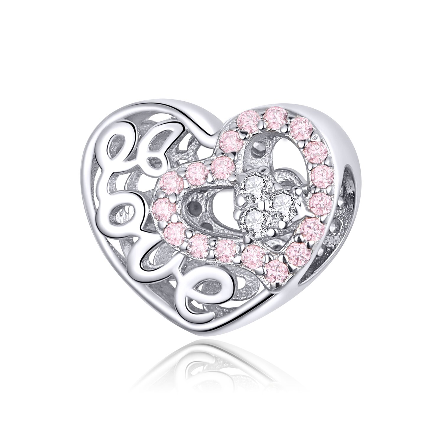 Talisman din argint love in my heart