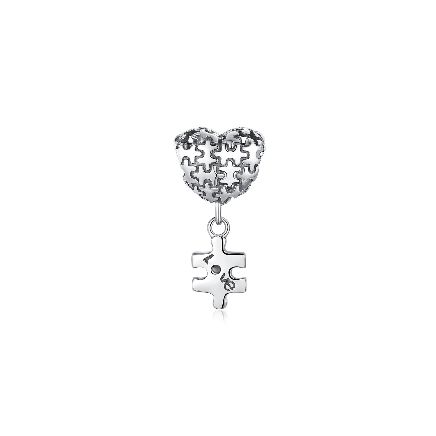 Talisman din argint love puzzle