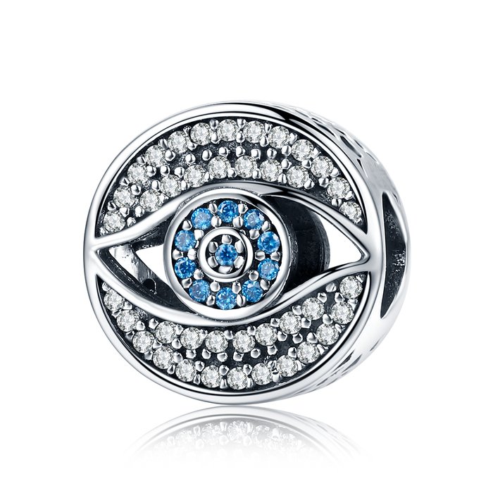 Talisman din argint lucky blue eye