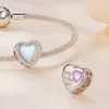 Talisman din argint Lucky Color Crystal Heart picture - 4