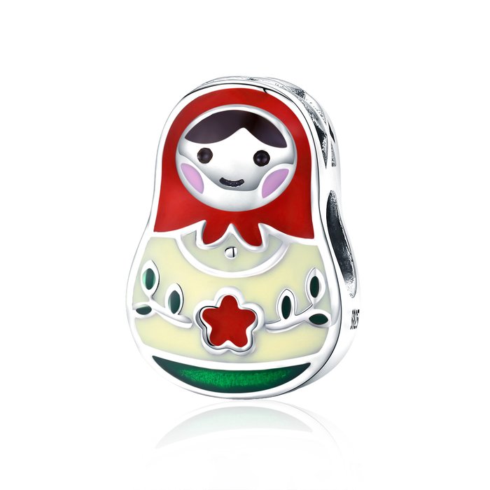 Talisman din argint matryoshka