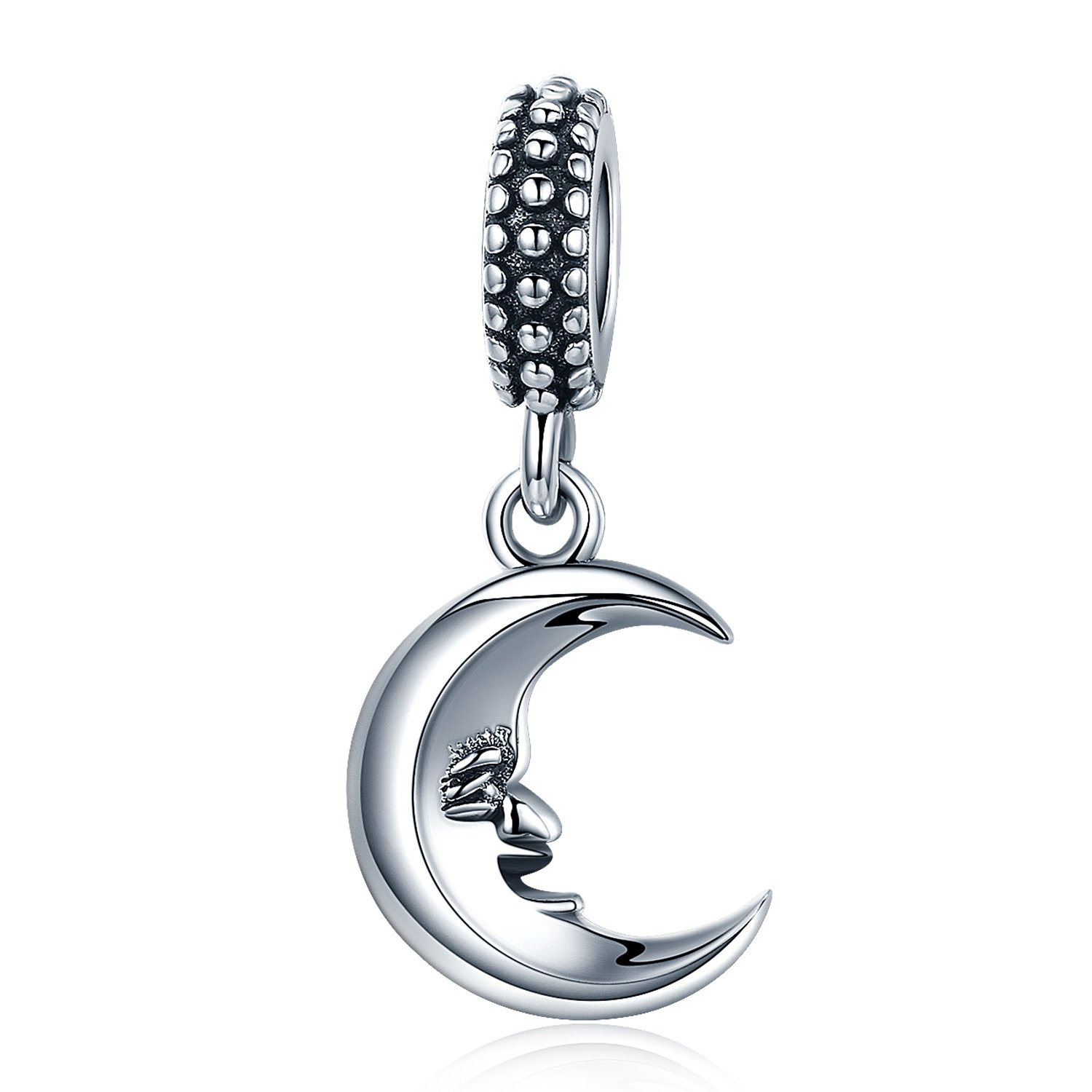 Talisman din argint mr moon smile