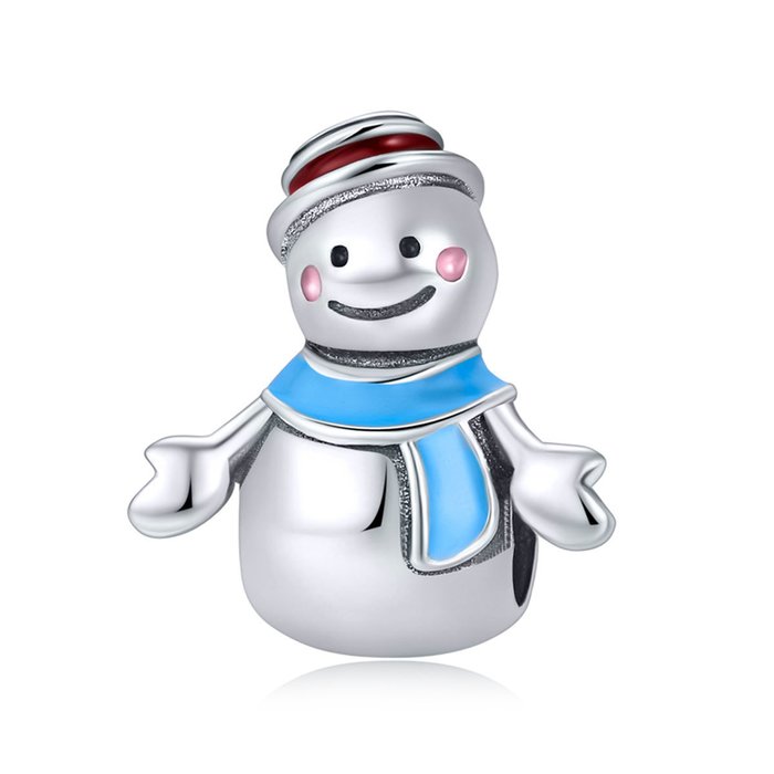 Talisman din argint mr. snowman