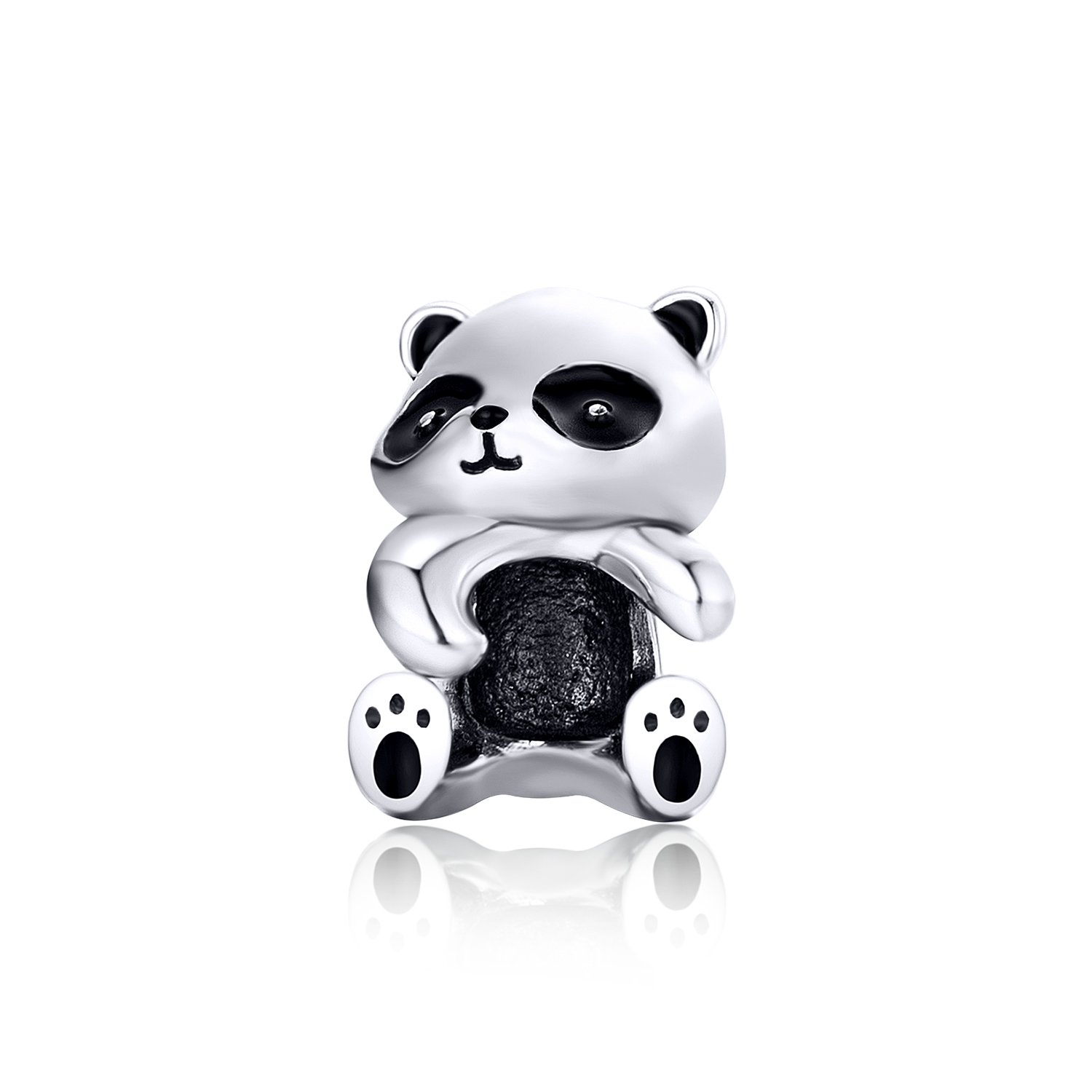 Talisman din argint panda hug