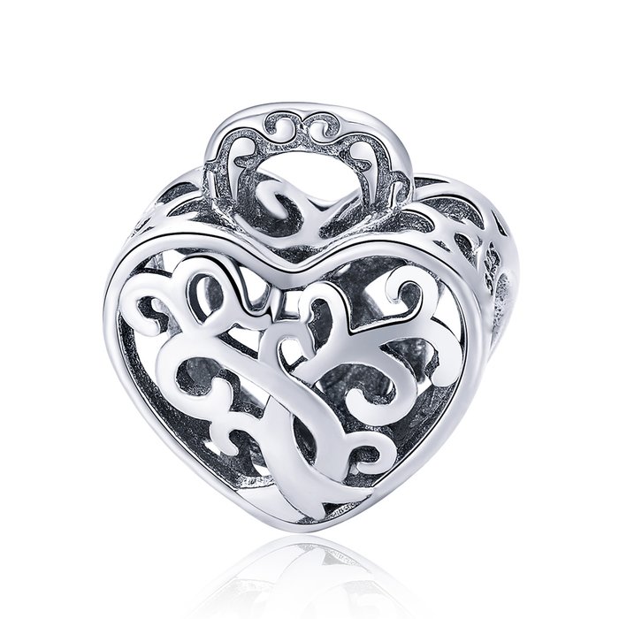 Talisman din argint pave tree heart
