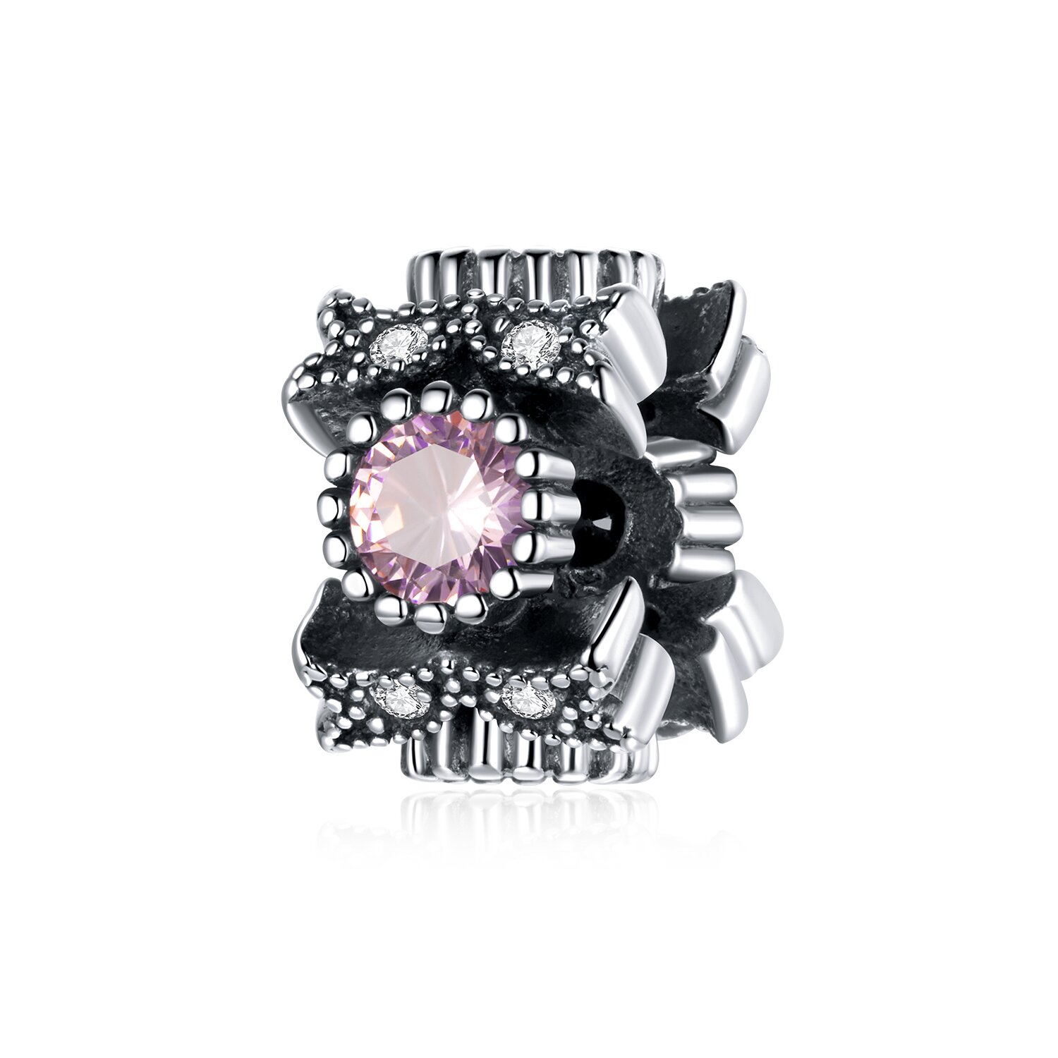 Talisman din argint pentru spatiere silver crystal hamsa