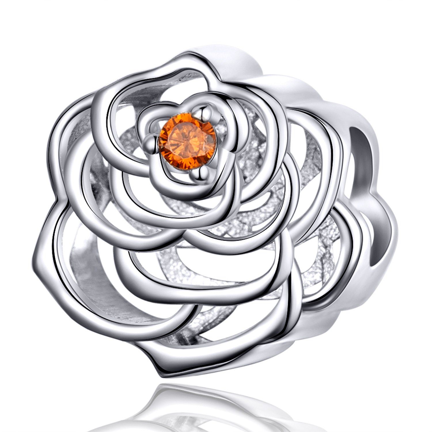 Talisman din argint perfect rose