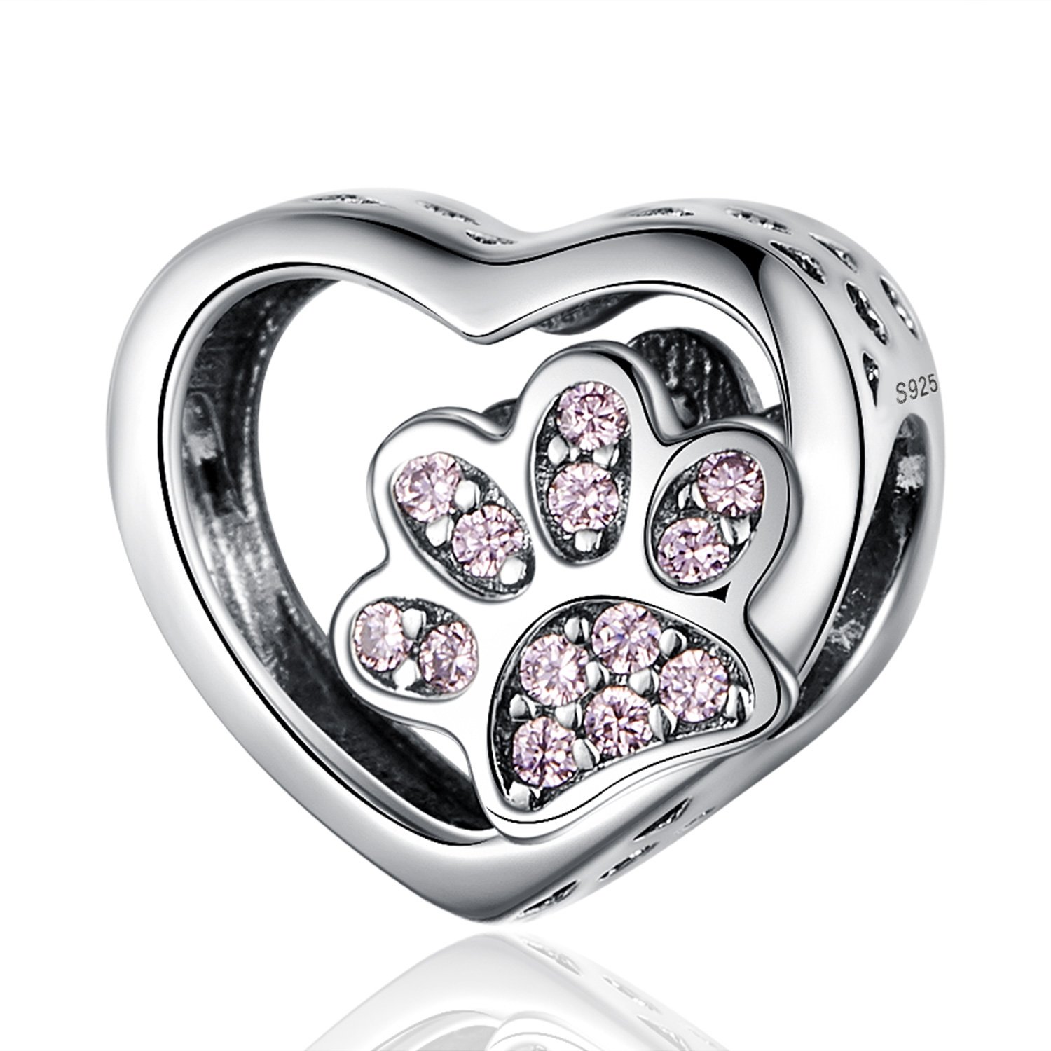 Talisman din argint pinky paw