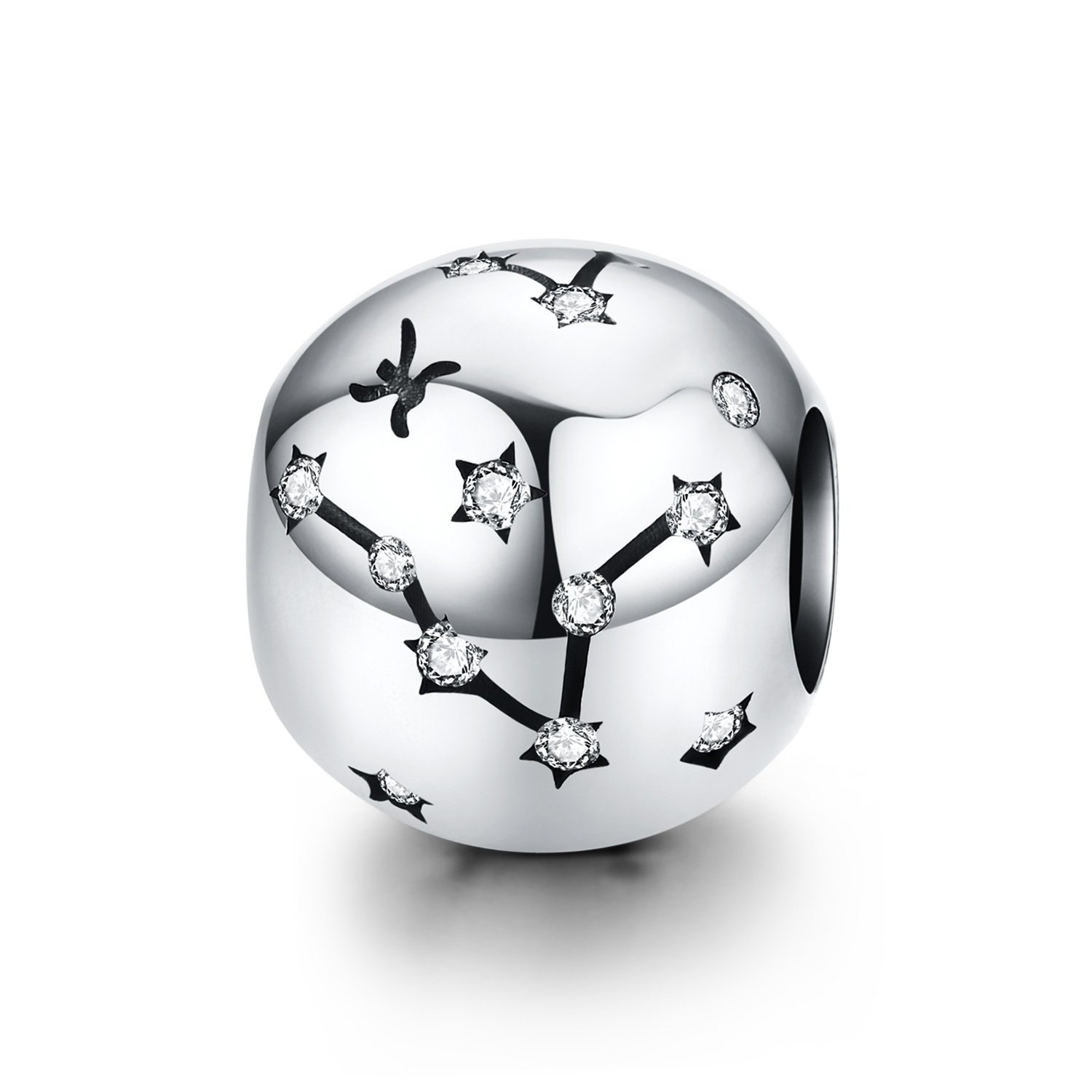 Talisman din argint pisces constellation