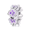 Talisman din argint Purple Flower picture - 1