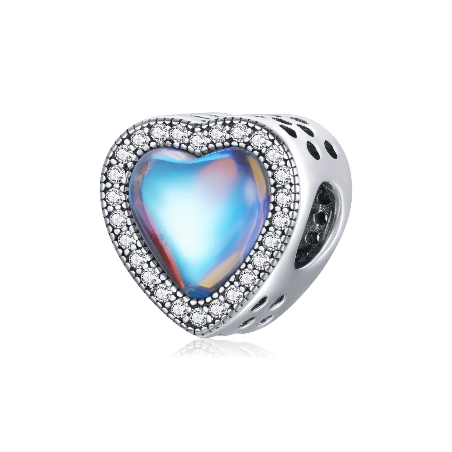 Talisman din argint radiant heart