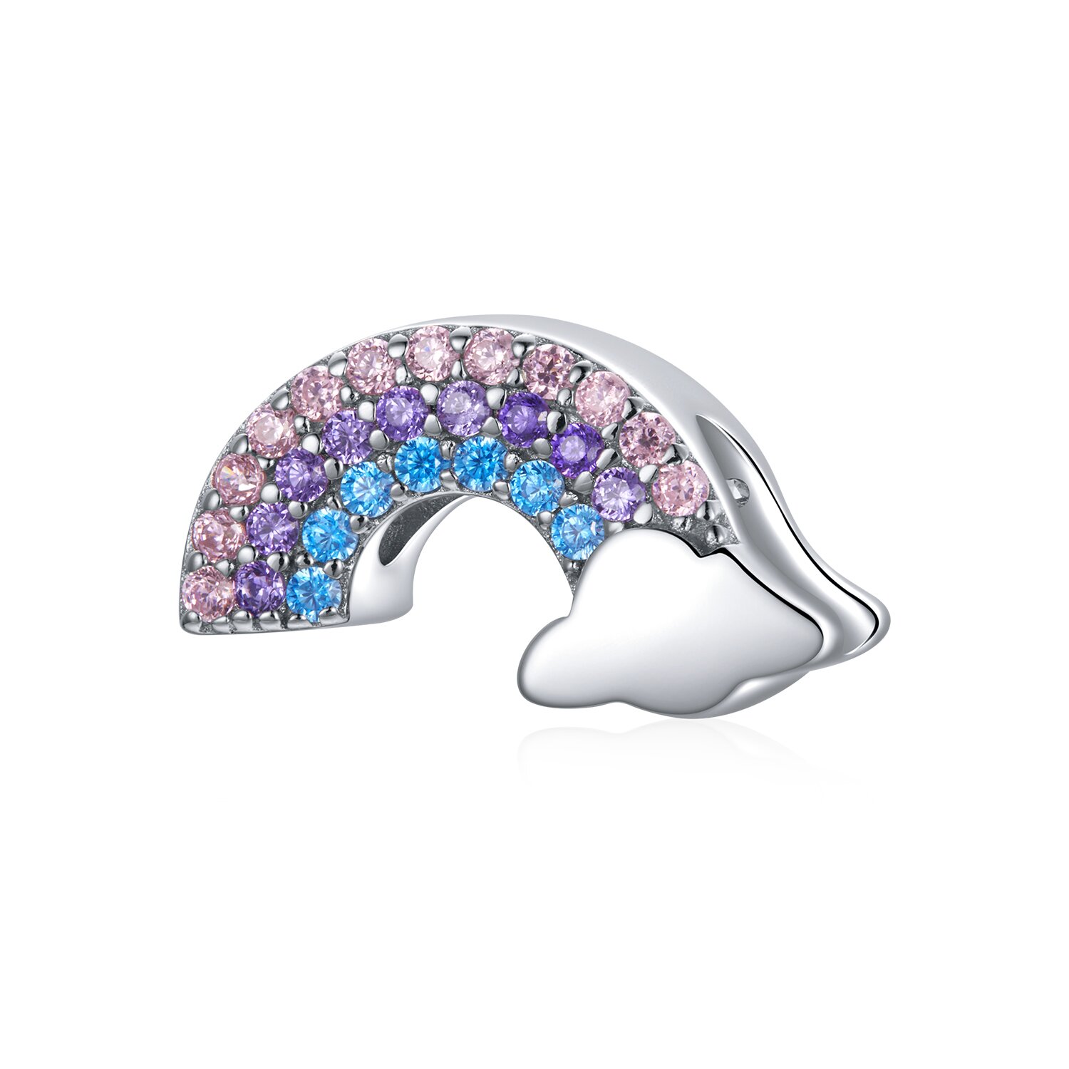 Talisman din argint rainbow clouds