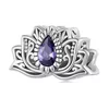 Talisman din argint Royal Purple Drop picture - 1