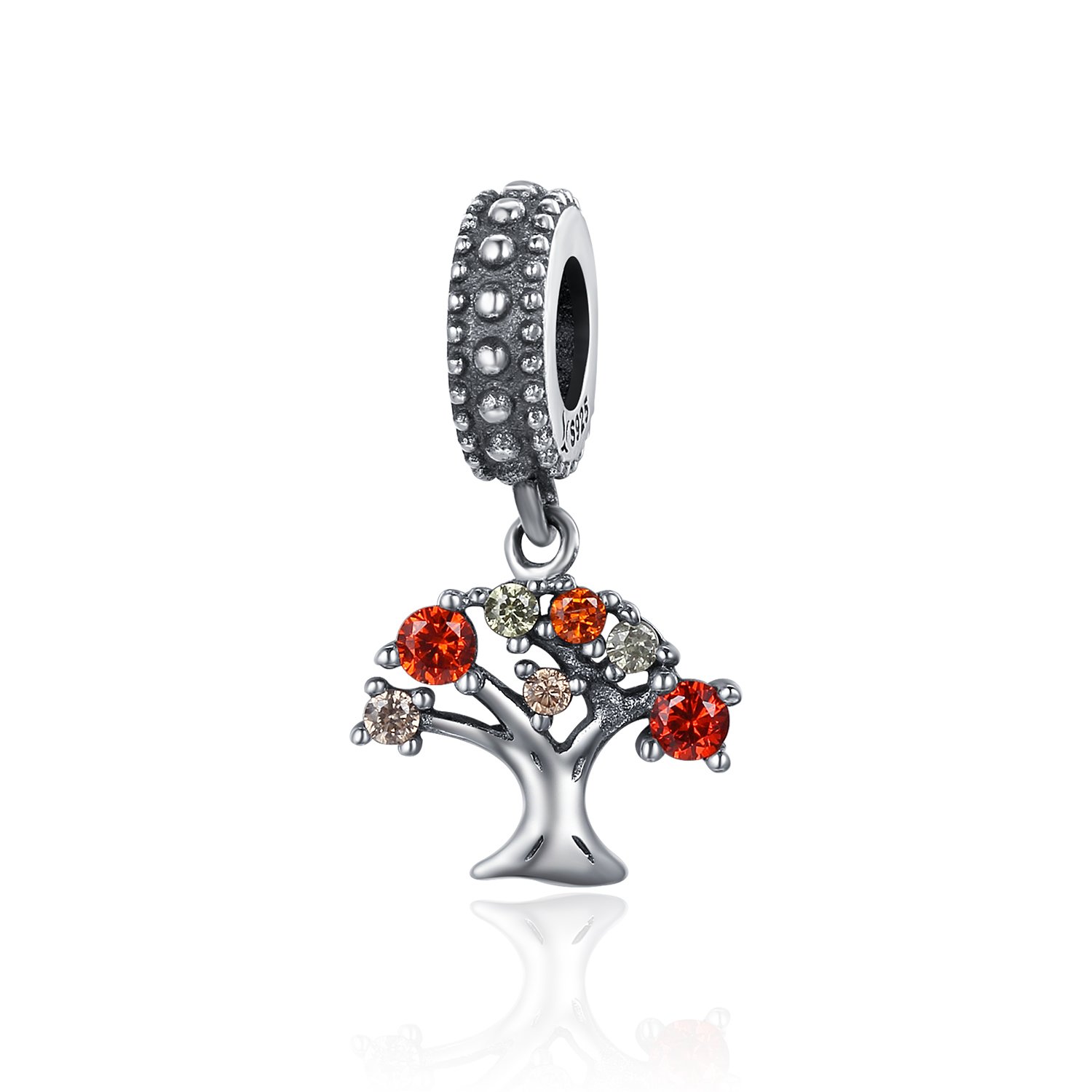 Talisman din argint rubin tree