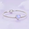Talisman din argint Shiny Purple Heart picture - 4