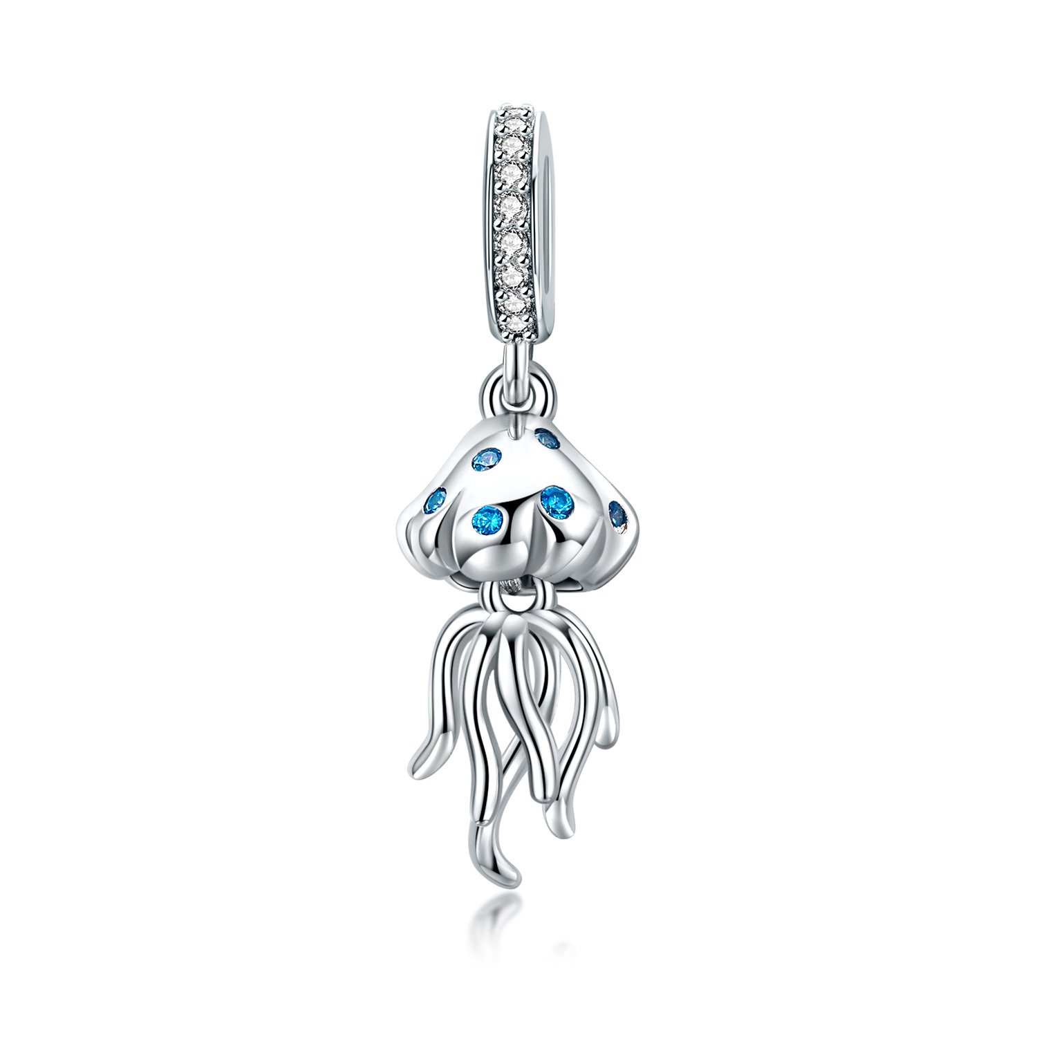 Talisman din argint silver jellyfish