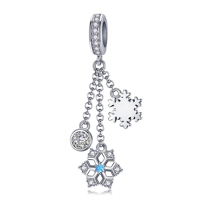 Talisman din argint silver snowflake trio