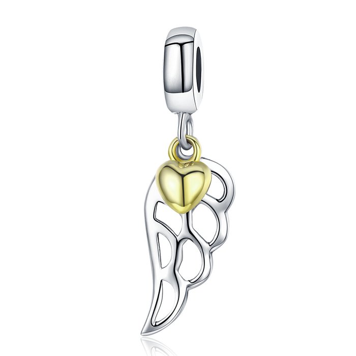 Talisman din argint simple lovely wing