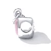Talisman din argint Sparkling Pink Heart picture - 2
