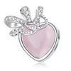 Talisman din argint Sparkling Pink Heart picture - 1