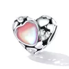 Talisman din argint Stacked Hearts picture - 2