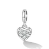 Talisman din argint Studded Crystal Heart picture - 1