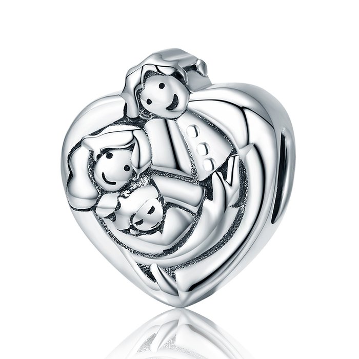Talisman din argint sweet family embrace