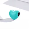 Talisman din argint Turquoise Email Heart picture - 3