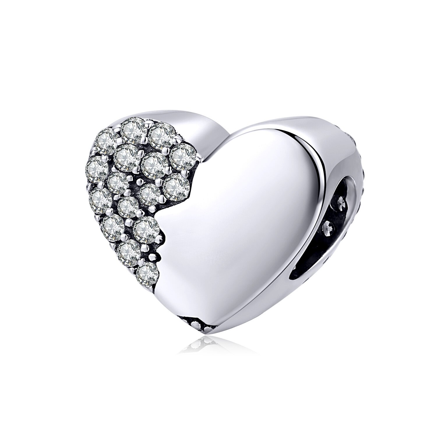 Talisman din argint two sides of a heart