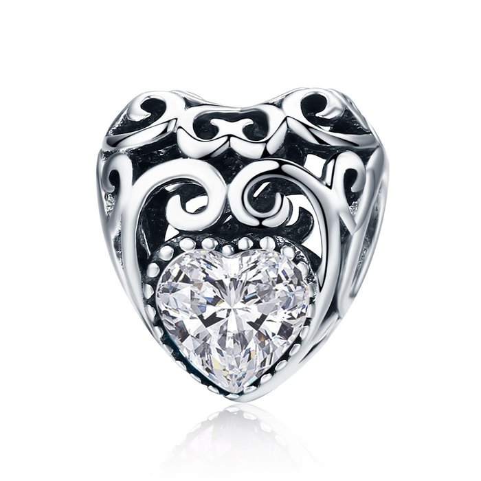Talisman din argint vintage birthstone - aprilie