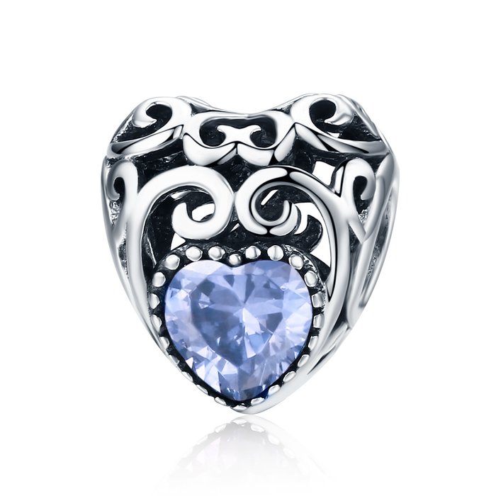 Talisman din argint vintage birthstone - iunie