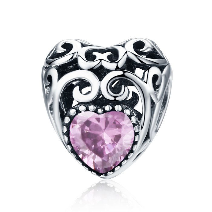 Talisman din argint vintage birthstone - octombrie