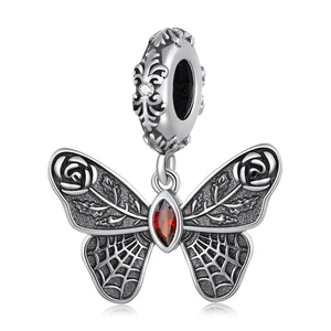 Talisman din argint Vintage Rose Butterfly