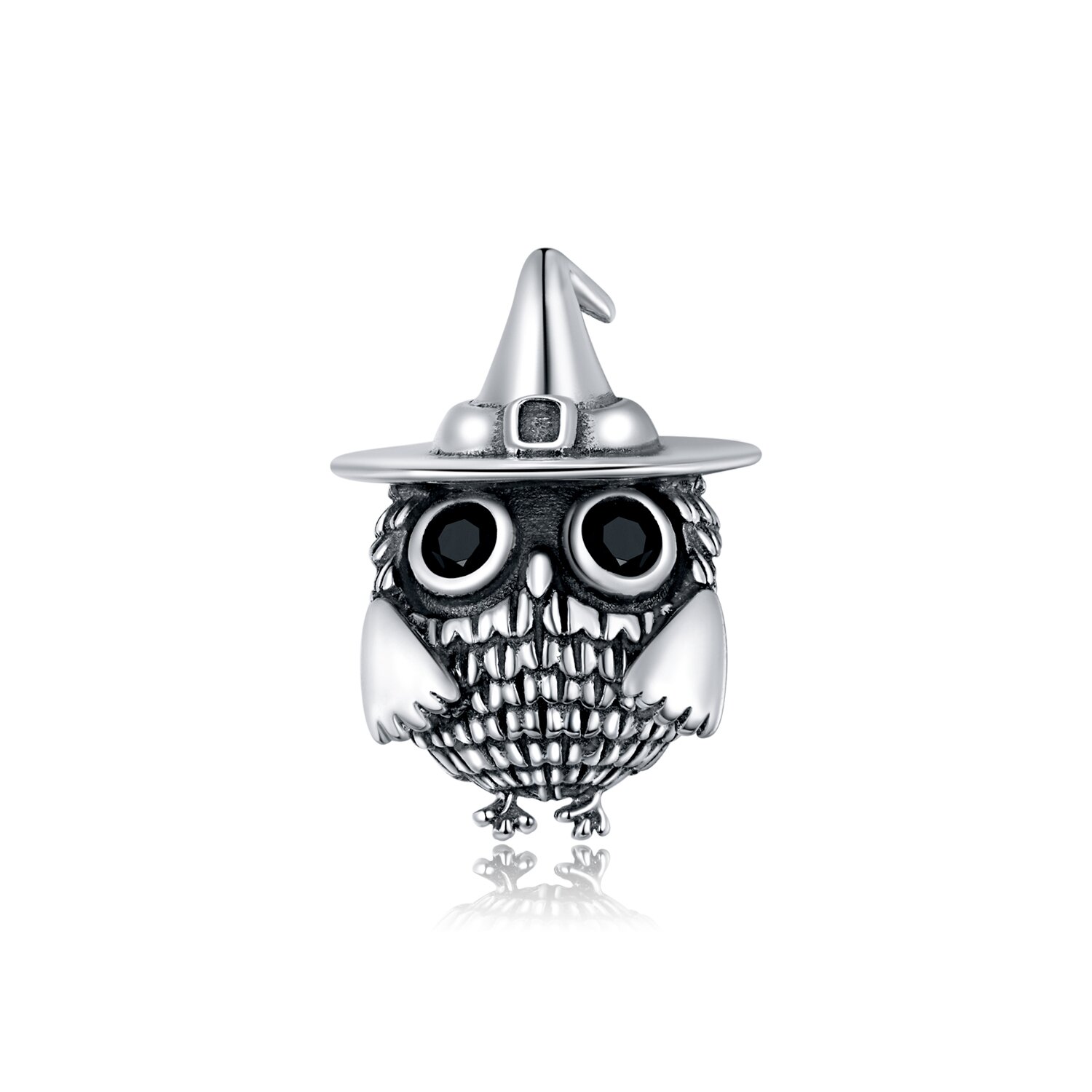 Talisman din argint witchy owl