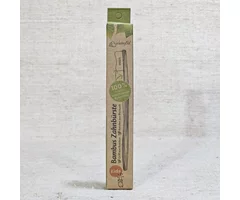 Children's bamboo toothbrush with soft castor beads