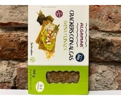 ECO CRACKERS WITH OAT, FLAXSEEDS AND SEAWEED 160 GR