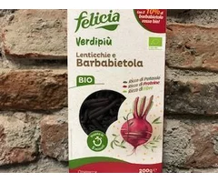 ECO ITALIAN GREEN PASTA WITH LENTILS AND GLUTEN-FREE RED BEETS 200 GR