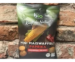 ECO MINI WAFE CORN WITH PEPPERS 50 GR